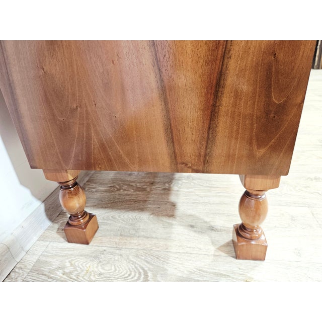 Walnut Cylinder-Roll-Top Secretary Desk, 1970s For Sale - Image 11 of 18