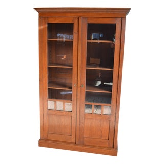 Art Deco Bookcase in Oak For Sale