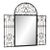 French King Louis Style Wrought Iron Mirror For Sale