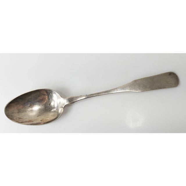 Silver 18th Century American Coin Silver Spoon by Thomas Trott of Boston For Sale - Image 8 of 8