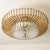 Large Brass and Crystal Flush Mount by Ernst Palme, Germany, 1970s For Sale - Image 3 of 16