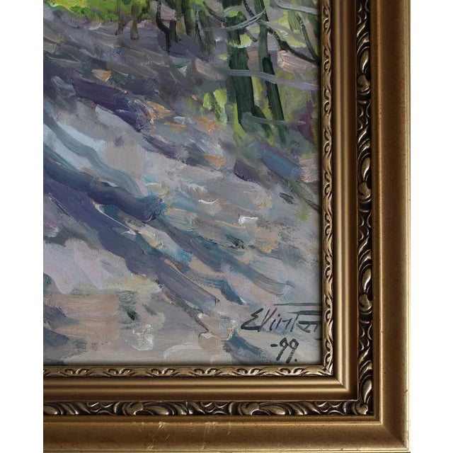 Edgars Vinters, Sunny Path, 1999, Oil on Board For Sale - Image 6 of 7