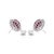 Vintage 14k White Gold Ruby 18.91ct & Diamond 2.3ct Stud Earrings- A Pair For Sale - Image 9 of 15
