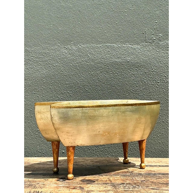 Vintage Footed Decorative Bowl For Sale In West Palm - Image 6 of 17