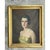 Gold Vintage Oil Portrait of Woman in Gold Dress For Sale - Image 8 of 18