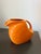Fiesta® Large Disk Pitcher Tangerine Retired Color – Homer Laughlin USA Vitrified China 67 1/4 oz Mid-Century Style...