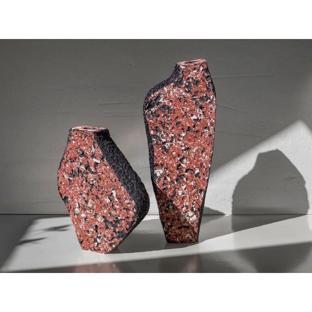 Concrete Sculptural Vases by Donatas Zukauskas, Set of 2 For Sale - Image 6 of 10