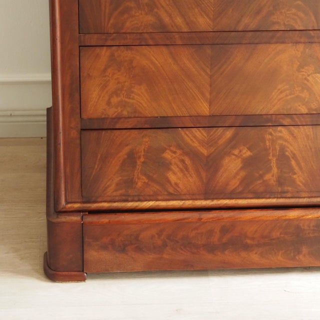 Louis-Philippe Secretaire in Mahogany with Marble Top For Sale - Image 15 of 18