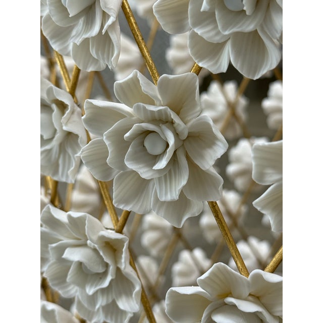 2000 - 2009 Regina Andrew Alice Porcelain Flower Embellished Chandelier For Sale - Image 5 of 12
