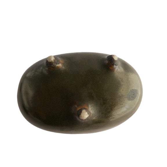 Mid 18th Century Mid 18th Century Song Dynasty Chinese Censer With Silk Purse and Wooden Presentation Box For Sale - Image 5 of 5