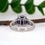 2.8cts Deluxe Tanzanite Ring W Diamond Accents in Solid 14k Gold | Em 9x7mm, Size 6.75 For Sale In Columbus - Image 6 of 7