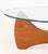 Noguchi Style Glass Top & Wood Coffee Table For Sale - Image 4 of 8