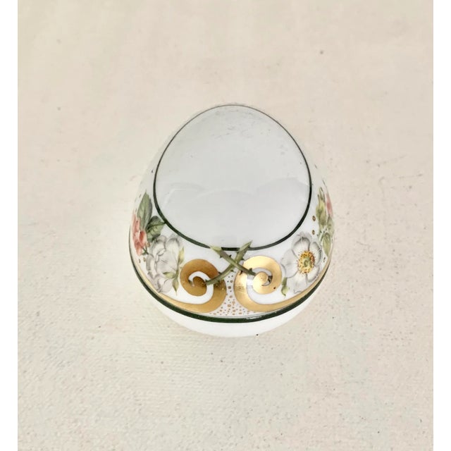 Modern Herend Gilt 175th Anniversary Small Egg Box - Rare, a Collector’s Piece! For Sale - Image 3 of 9