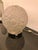 Silver French Art Deco Round Geometric Table Lamp by Sabino For Sale - Image 8 of 13