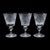 This is a set of 6 vintage claret glasses. A Swedish, crystal wine goblet with Centenary detail, dating to the late 20th...