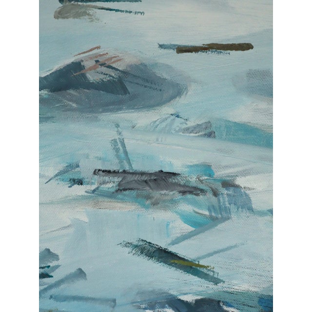 Contemporary 'St Michael's' Original British Coastal Landscape Acrylic Painting by British Artist Nicky Knill Jones, Framed For Sale - Image 10 of 12