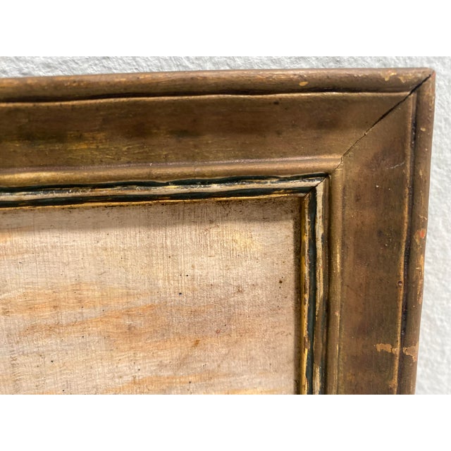 Small Vintage Landscape Painting With Chickens Signed For Sale In Tampa - Image 6 of 9