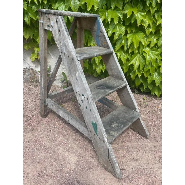 Vintage Step Ladder, 1950s For Sale - Image 10 of 10