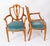This is a rare set of eight antique solid satin wood Hepplewhite Revival Shield Back dining chairs, stamped Cowtan & Sons,...