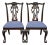 Ethan Allen Newport Collection Carved Chippendale Dining Chairs - A Pair For Sale