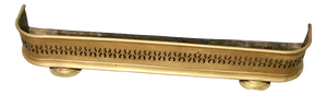 Small Victorian Pierced Brass Fender