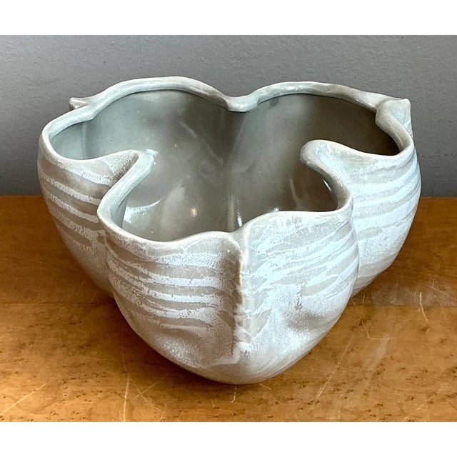 Vintage Organic Form Ceramic Bowl For Sale - Image 11 of 12