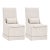 Wood Colleen Wood & Linen Dining Chairs, Set of 2 For Sale - Image 7 of 7
