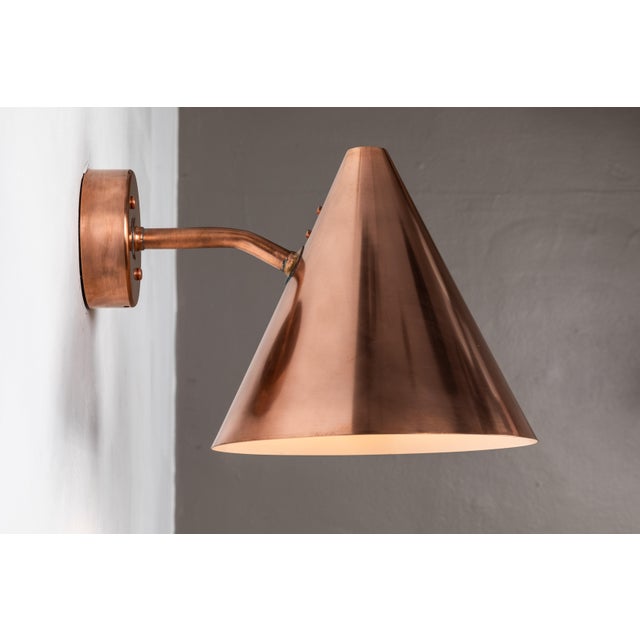 Hans-Agne Jakobsson 'Tratten' Polished Copper Outdoor Sconce For Sale In Los Angeles - Image 6 of 11
