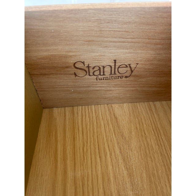 Pink Late 20th Century Stanley Furniture Pink Faux Bamboo Style Nightstand For Sale - Image 8 of 8