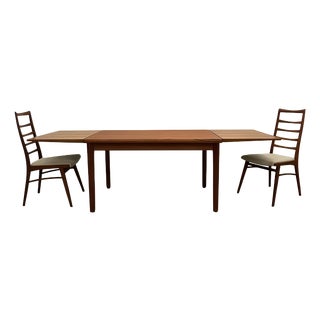 Vintage Danish Extendable Teak Dining Table, 1960s For Sale