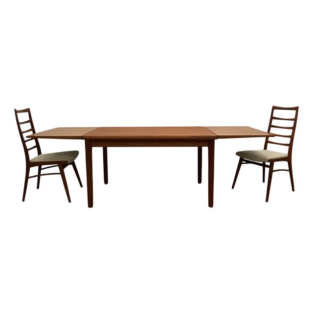Vintage Danish Extendable Teak Dining Table, 1960s For Sale