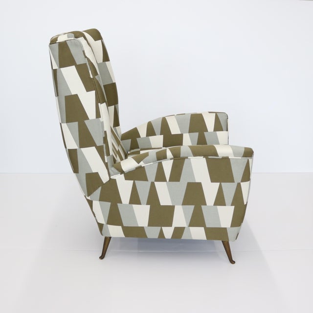 Mid-20th Century Single Italian Modernist Lounge Chair For Sale - Image 9 of 18