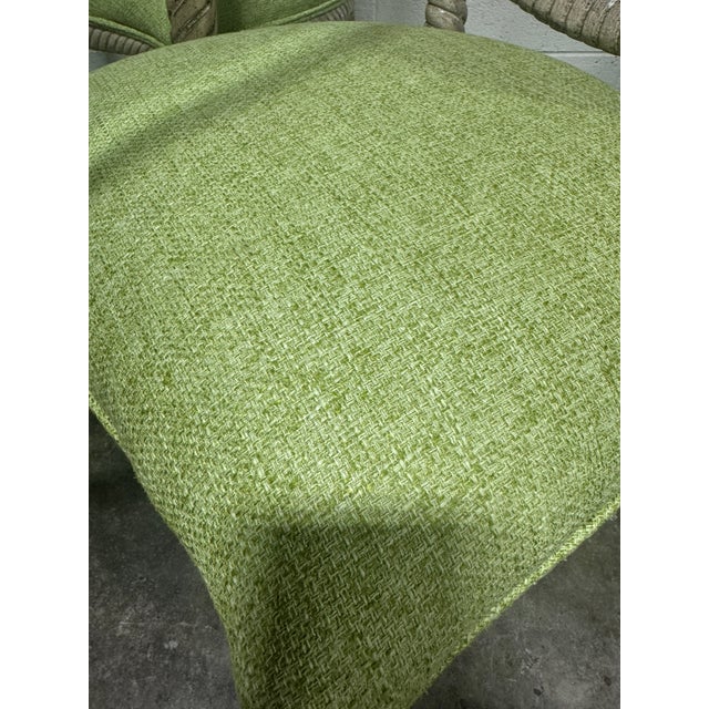 Chartreuse Vintage Sigla Italian Twisted Rope Dining Set For Sale - Image 8 of 10