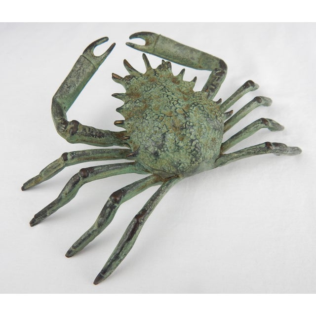 Metal Italian Bronze Crab Figure, C-1950s For Sale - Image 7 of 12