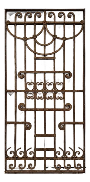Antique Italian Wrought Iron Panel