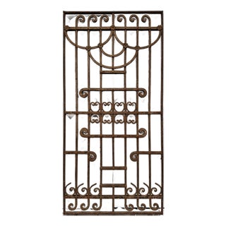 Wrought Iron Panel Antique Italian Wrought Iron Panel For Sale