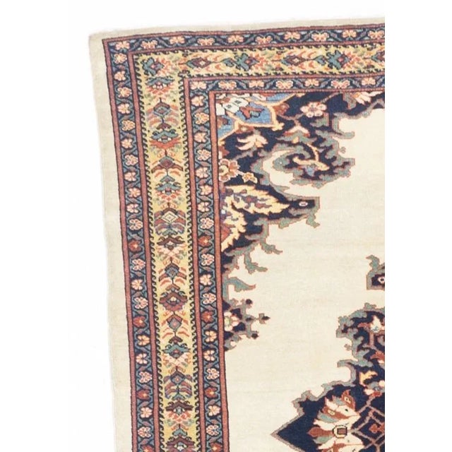 Late 19th Century Antique Persian Farahan Sarouk Rug 4’ X 6’8'' For Sale - Image 5 of 7