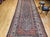 Antique Persian Malayer Gallery Rug, Hand-Knotted Wool, Geometric Pattern, 7x15, Navy & Ivory For Sale - Image 4 of 18