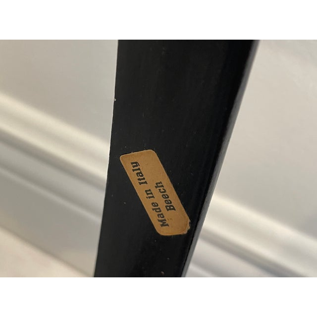 Mid 20 Th C Pair Italian Gio Ponti Style Chairs High Back Ladder For Sale - Image 4 of 6