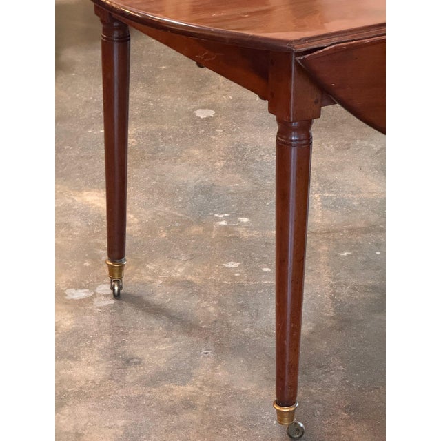 Directoire Drop Leaf Table With Additional Leaf For Sale - Image 12 of 12