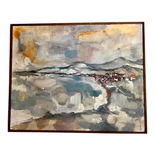 Pleine Aire Landscape Abstract Expressionism Oil Painting For Sale