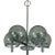 Chrome Gaetano Sciolari Chrome & Smoked Glass Five-Arm Chandelier For Sale - Image 8 of 8