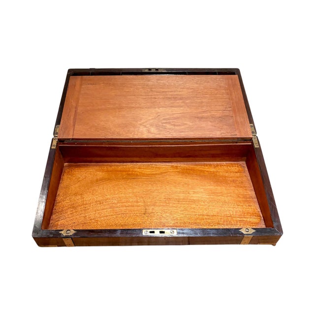 Large Victorian Mahogany Writing Slope For Sale - Image 14 of 18