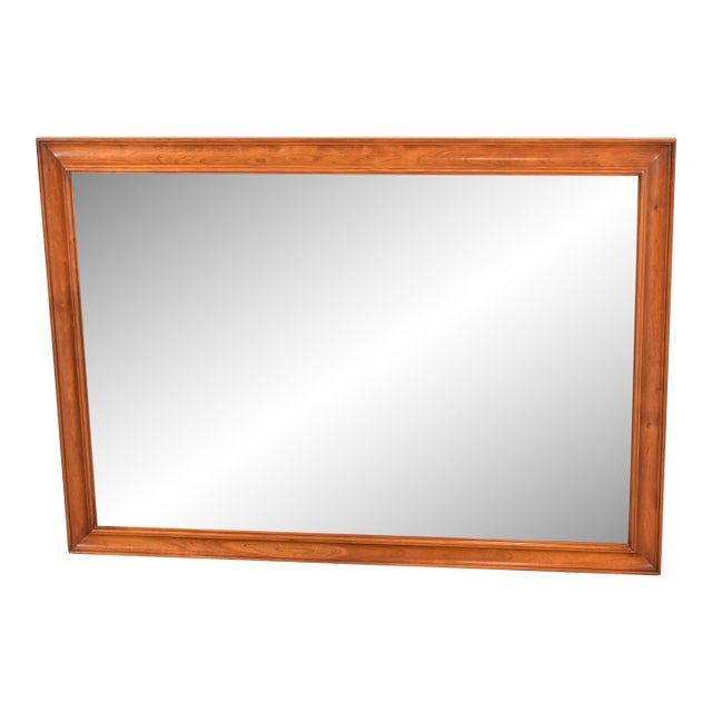 L. & J. G. Stickley American Colonial Cherry Wood Framed Wall Mirror, 1957 For Sale