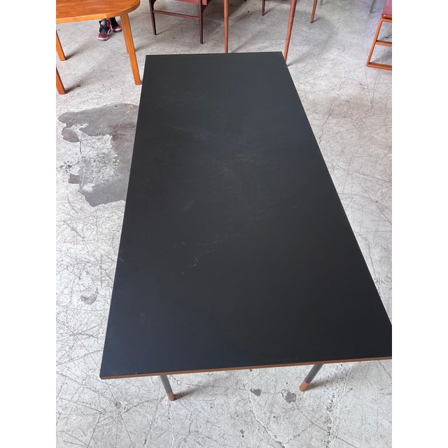 1960s Vintage Scandinavian Black and Oak Finn Juhl Nyhavn Desk For Sale - Image 5 of 8