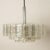 Cylindrical 3 Tier Ice Glass Chandelier attributed to Doria Leuchten, 1960s For Sale - Image 3 of 18
