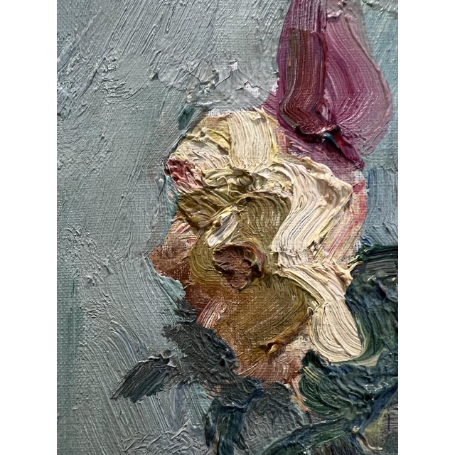 Alexandre Rochat, Bouquet and Book, Oil on Canvas, 1950s For Sale - Image 6 of 11