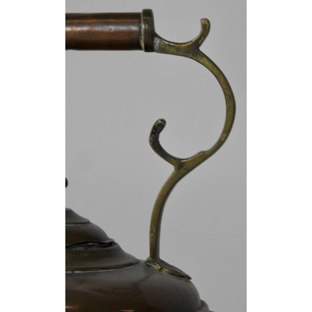 19th Century Copper and Brass Water Pot For Sale - Image 4 of 11