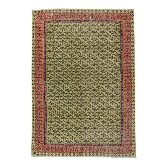 Vintage Turkish Area Rug - 6'9" X 9'8" For Sale