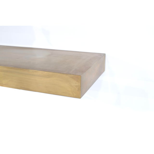 Mid-Century Modern Small Console in Brass, Italy, 1960s For Sale - Image 3 of 7